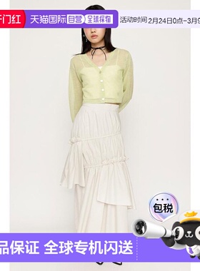 日本直邮SLY 不对称褶边短裙 [SL3994EW023599]半身裙a字裙