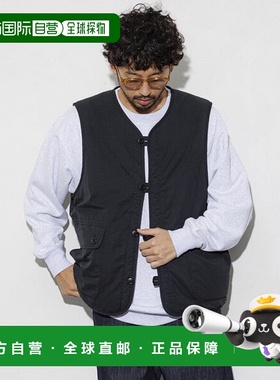 日本直邮FREAK'S STORE 宽松版型可两面穿军绿色毛圈背心 [979082