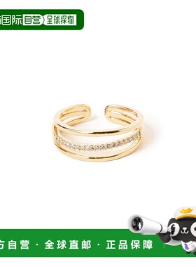 1h可退 日本直邮B:MING by BEAMS 女士 纤细线条戒指 单戴三连指