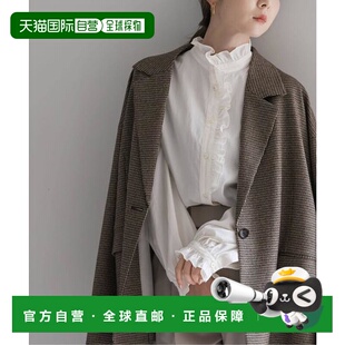 外套 丝滑棉荷叶边细节衬衫 1h可退 日本直邮NOBLE