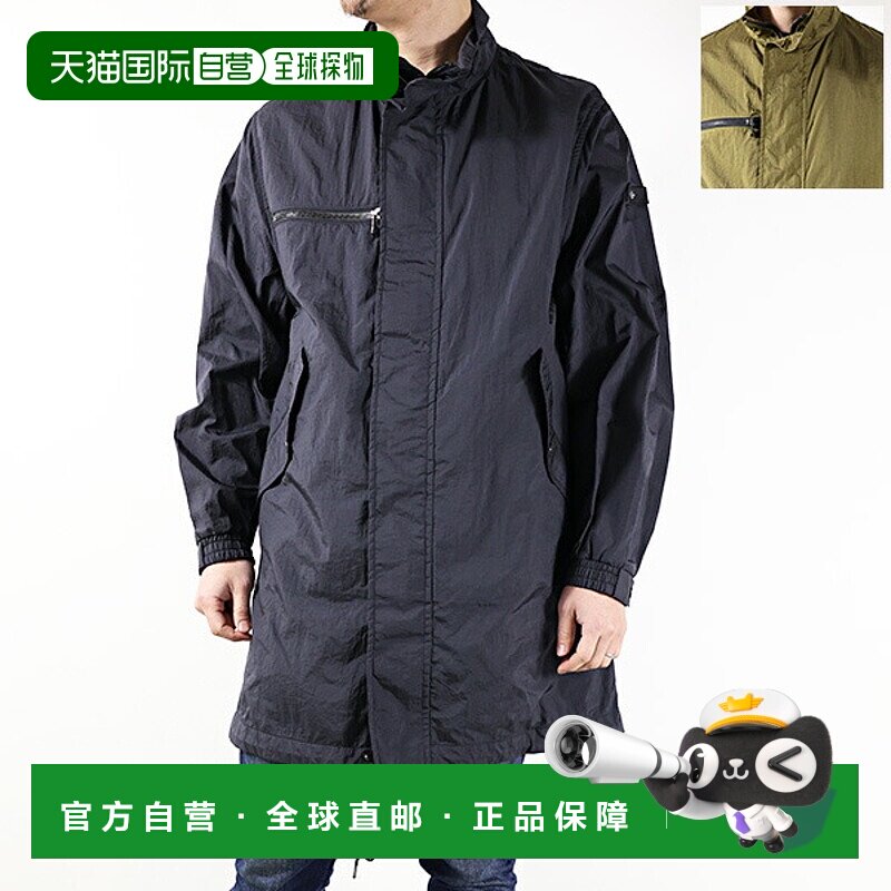 日本直邮TATRAS URALO Mods Coat 男士尼龙防水无帽中长款徽标贴