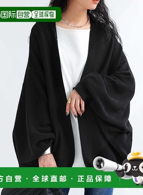 1h可退 日本直邮antiqua 女士松紧袖针织开衫 PN00474