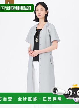 1h可退 日本直邮TRANS WORK 女士速干大码前开连衣裙 U3J08565__