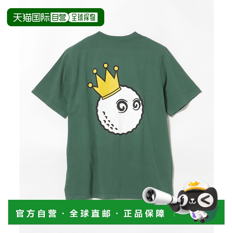 1h可退 日本直邮MALBON GOLF 男装 别注款 全棉T恤 背后皇冠桶帽