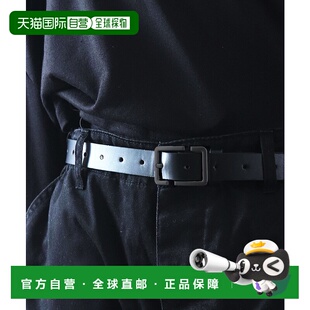 1h可退 日本直邮florist 男女通用简约银色方形扣PU皮带 U3406462