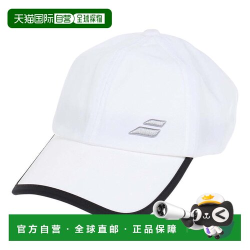 日本直邮BABOLAT 速干男士网球帽 CLUB CAP BUC3710C WH [运动帽]