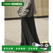 褶皱长裙 1h可退 半松紧腰 Washable Fibril 日本直邮Plage 女装