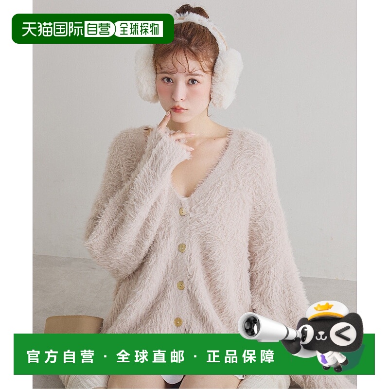 日本直邮NICE CLAUP Azato Mote Feather针织开衫外套