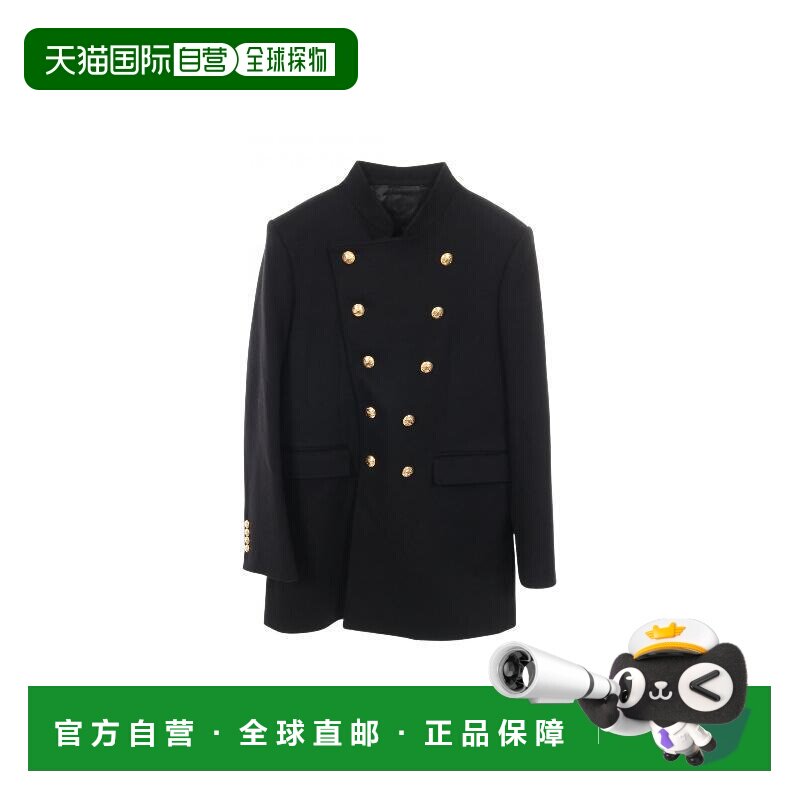 日本直邮中古Celine赛琳男A级95新coat外套羊毛外套黑色