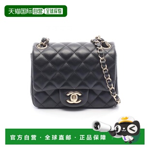 日本直邮中古Chanel香奈儿女包A级95新mini matelasse方胖子羊皮