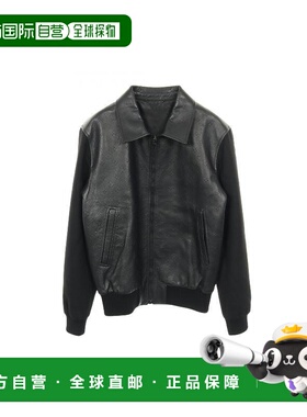 日本直邮中古LV路易威登男A级95新leather jacket皮夹克牛皮外套