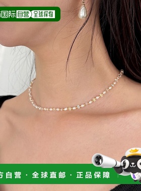 1h可退 日本直邮ROYAL PARTY 女装 迷人彩虹光泽珍珠项链 7553180
