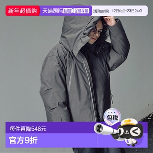 1h可退 日本直邮Casper John 男装 连帽羽绒服 可拆卸巴拉克拉法