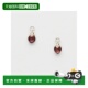 日本直邮日潮 均码 agete 阿卡朵K10石榴石耳环吊坠红色