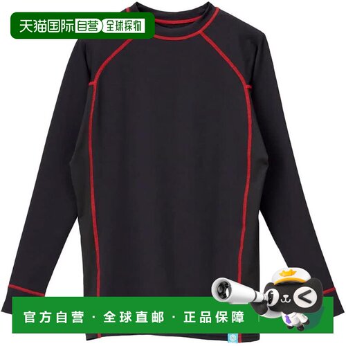 【日本直邮】SUNLINE BUG OFF 凉感紧身钓鱼衬衫 男士 黑红
