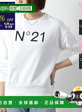 日本直邮N°21 儿童 运动衫 [N21A23 N0154] 棉质 长袖 圆领 标志