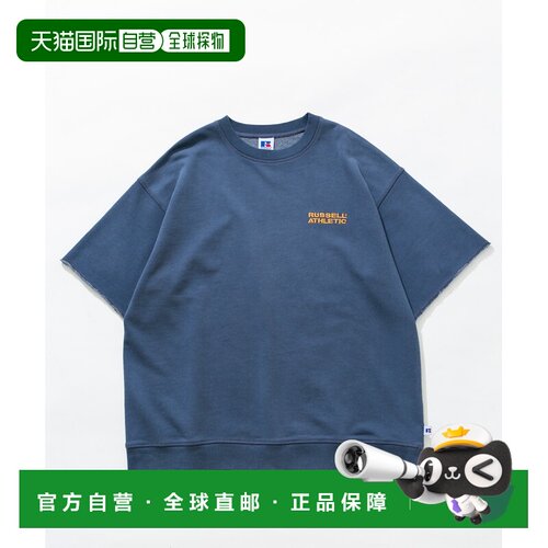 日本直邮Russell Athletic 男装 宽松短袖T恤 落肩设计+胸标刺绣
