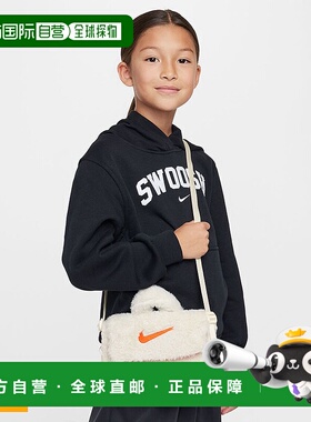 日本直邮耐克 儿童斜挎包 NIKE 人造皮草斜挎包 青少年 橙色 FX F