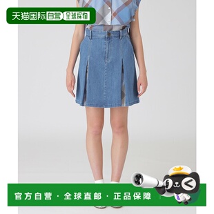 1h可退 日本直邮BLUE LABEL CRESTBRIDGE 女装 迷你牛仔裙 设计感