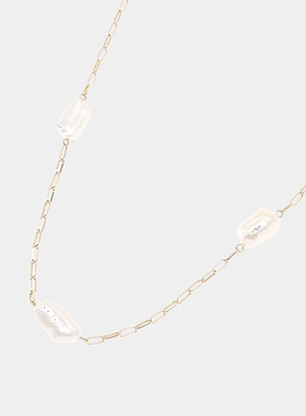 日潮跑腿COCOSHNIK 巴洛克淡水珍珠站项链 37手链