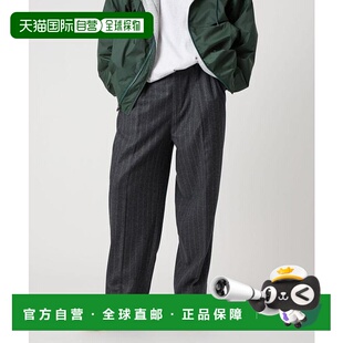 1h可退 日本直邮Steven Alan 羊毛法兰绒双褶连衣裤休闲裤阔腿裤