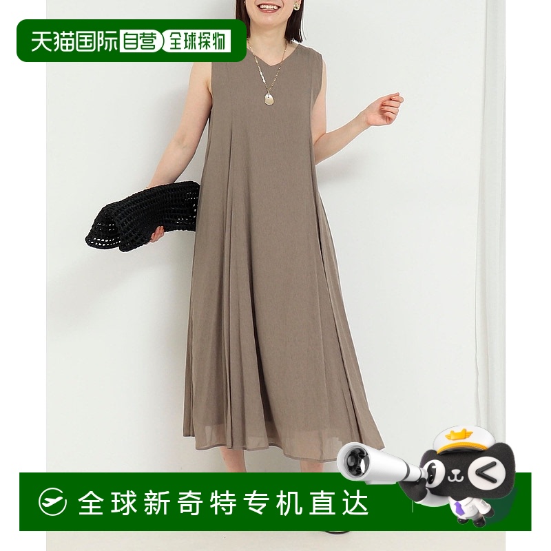 1h可退 日本直邮MICO COULIER女装麻调透视2WAY面板flare连衣裙 5