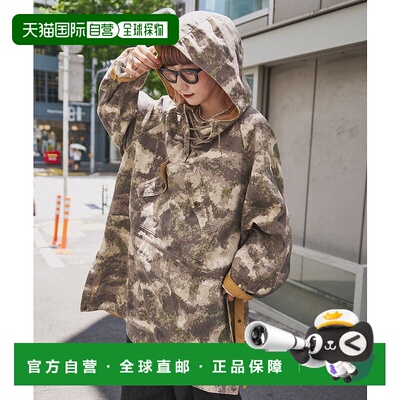 1h可退 日本直邮etsinta男女同款宽松迷彩柄连帽工装风外套 TYZ10