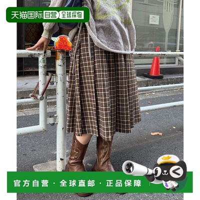 1h可退 日本直邮官方授权 CIAOPANIC 【2尺码可选】格纹百褶裙