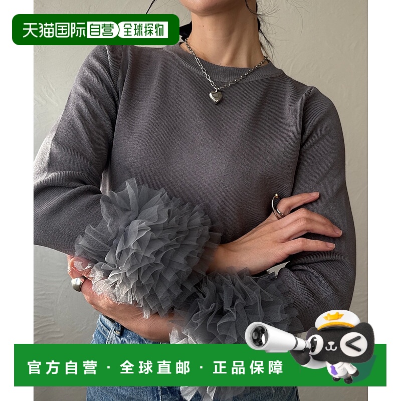 1h可退 日本直邮deux amour 女装 蕾丝拼接袖设计上衣 236203332