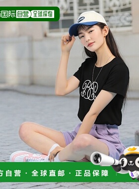 日本直邮日潮 GRL单色刺绣短袖T恤 sm323