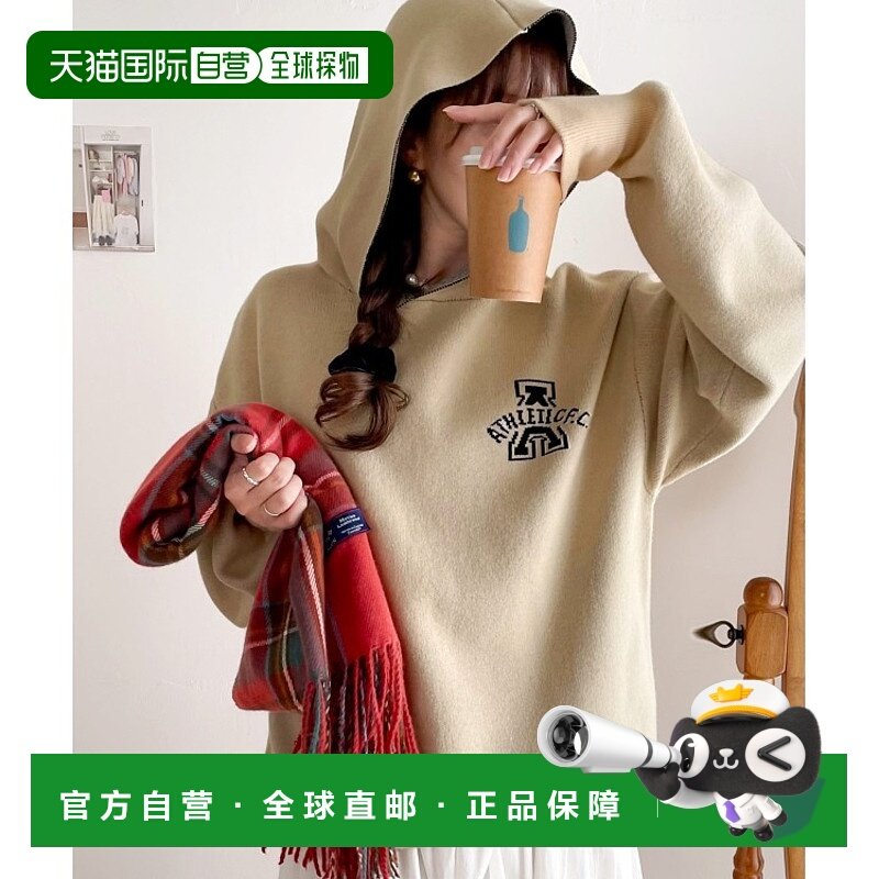 1h可退 日本直邮Java男女同款特别定制款双面提花针织帽衫 舒适柔