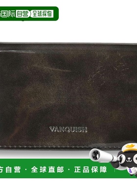 日本直邮VANQUISH 名片夹 卡包男士卡包灰色酒色深棕色绿色 43210