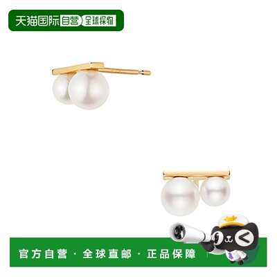 日本直邮VENDOME AOYAMA K10黄金Akoya珍珠耳钉耳环AJVA2318__PA