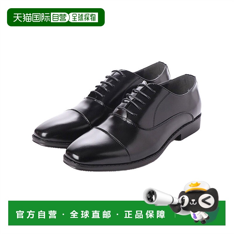 【日本直邮】Gino Zeeno 商务鞋男宽3EEE防滑系带直筒尖内羽男鞋