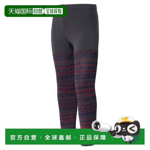 日本直邮MONTBELL打底裤 提花图案保暖厚款 中小童