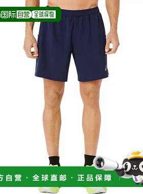 日本直邮ASICS-ASIC（男士）主动2in1编织短裤7英寸，内部紧身裤2