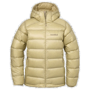 日潮跑腿Montbell蒙贝欧女款Alpine保暖轻便800蓬连帽外套羽绒服