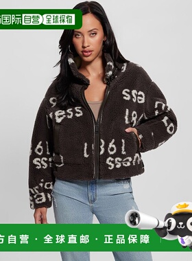 日本直邮Guess Raquel Reversible Logo Biker 夹克[GU1432EW3008