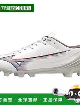 【日本直邮】Mizuno美津浓 男足球钉鞋轻量白火红蓝26.5cm2E P1GA