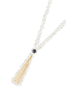 日潮跑腿COCOSHNIK 有色宝石 (缟玛瑙) 项链 80珍珠吊坠