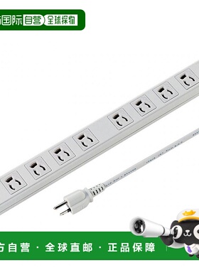 【日本直邮】SANWA SUPPLY固定电源插座板3P，8位，10mTAP-K8-10