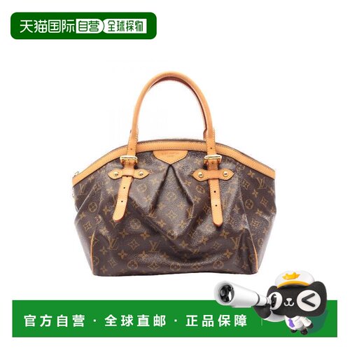 日本直邮中古二奢LV路易威登女包B级9新Tivoli饺子包涂层/防水帆