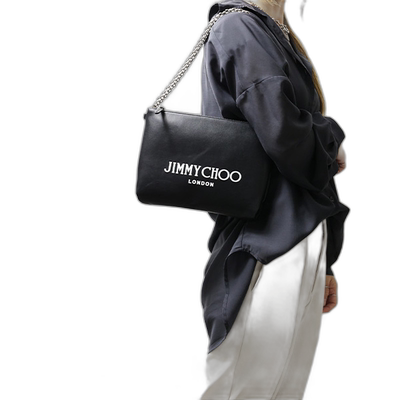 日本直邮 JIMMY CHOO Callie 单肩包 手提包 链条标志皮革 女士 C