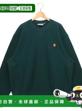 日本直邮Carhartt 运动衫 American Script 运动衫 绿色 男士 Car