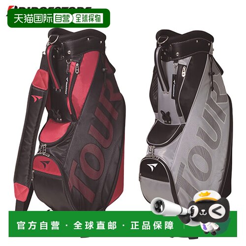 日本直邮bridgestone 巡回舞台 CBTV26 推车 球童包 黑色×红色 (