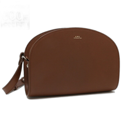 A.P.C. 单肩包半月棕色女士 F61048 PXBJQ CAD