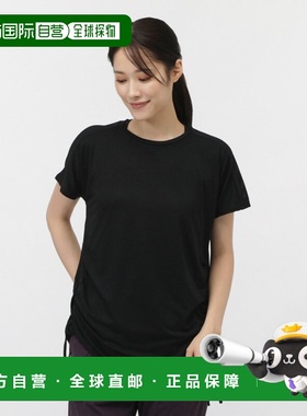 日本直邮TIGORA 女士半袖侧褶T恤 TR-3F2725TS 运动瑜伽T恤