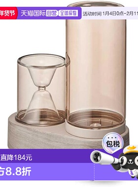 【日本直邮】Doshisha 蒸汽加湿器 1.6L 4.86平方用 自然木色