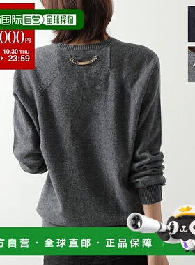 日本直邮N°21 毛衣 A028 9004 女士针织长袖圆领徽标牌领