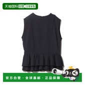 1h可退 5214010060022 上衣 日本直邮COLUMN女装 透光感褶皱无袖